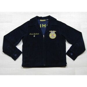 Y2K FFA Corduroy Jacket Women's (32) Future Farmers of America Ohio Agriculture